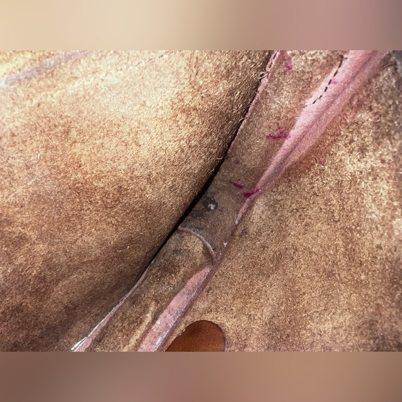 Genuine leather crossbody medium brown color - Picture 6 of 9